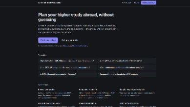 Study-abroad counselor AI screenshot 2