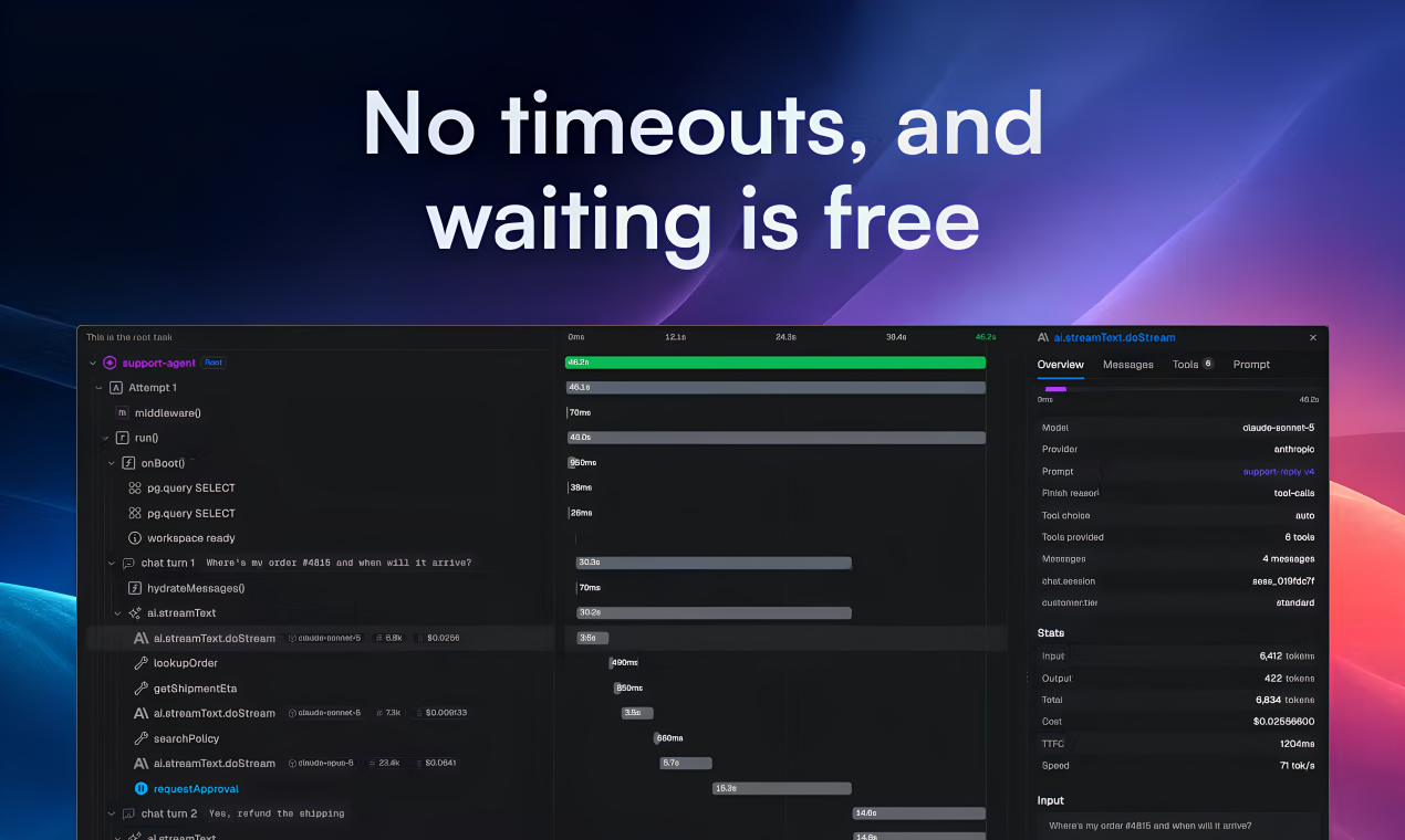 Chat Agent by Trigger.dev screenshot 3