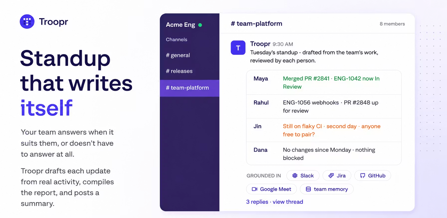 Troopr AI Scrum Master screenshot 1
