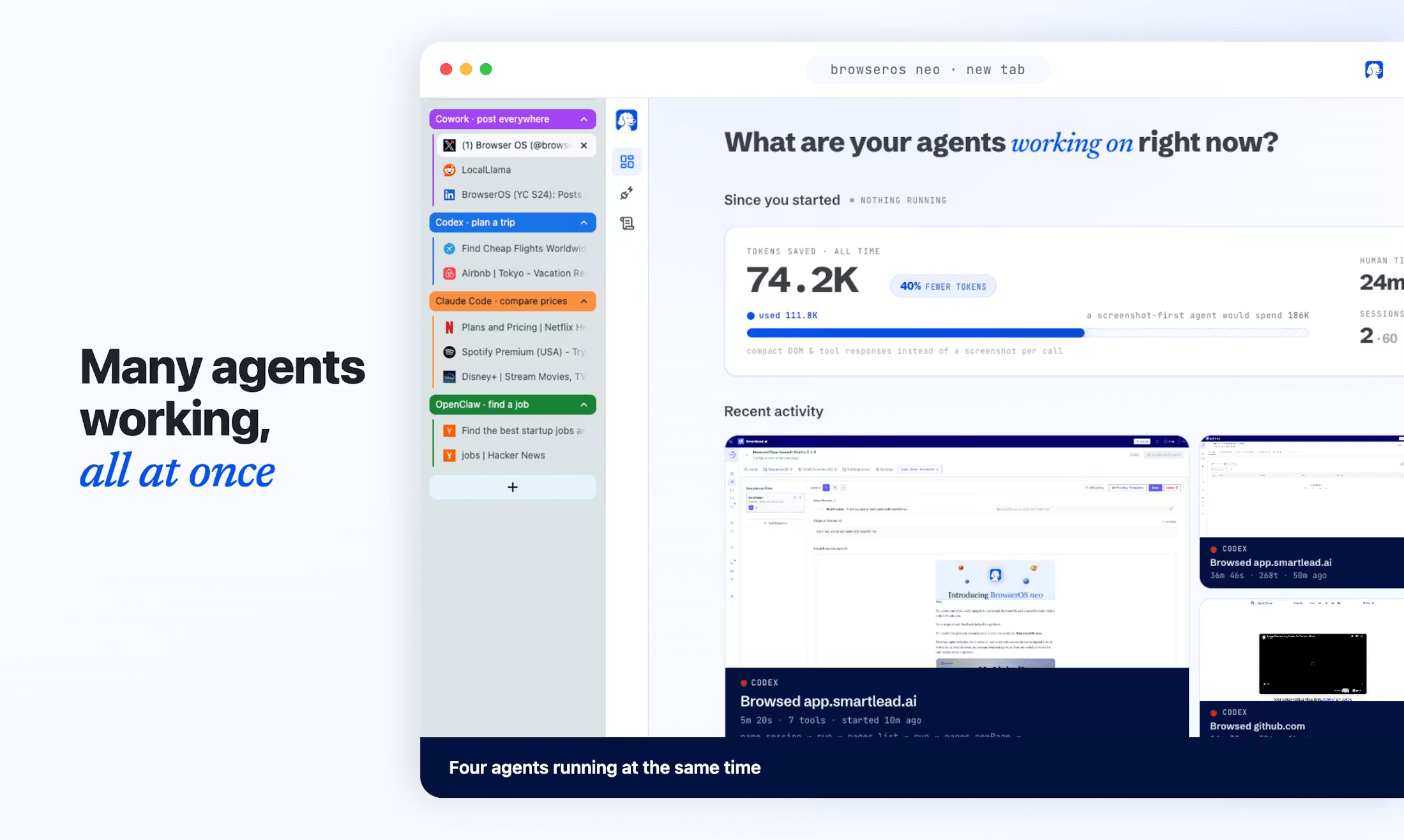 BrowserOS neo screenshot 3