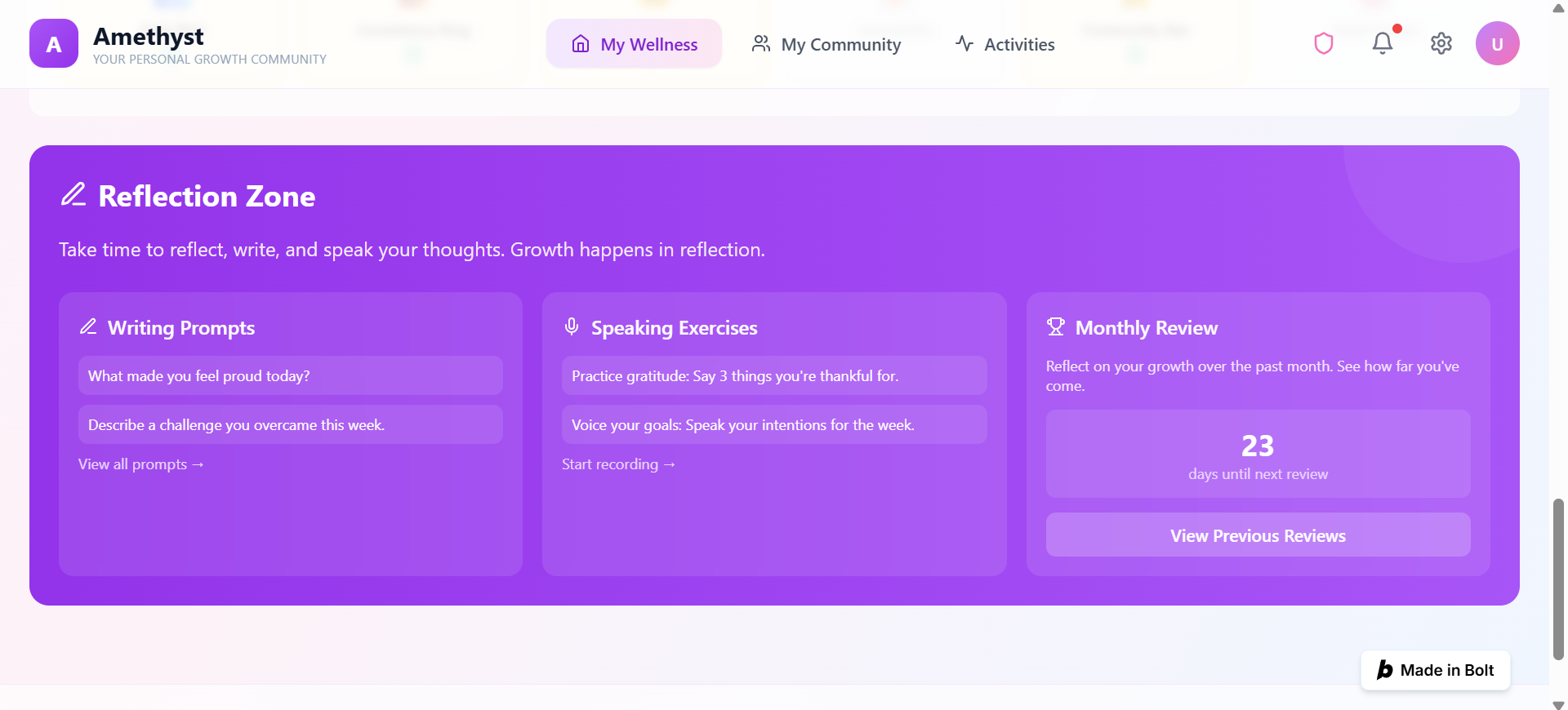 Amethyst screenshot 4