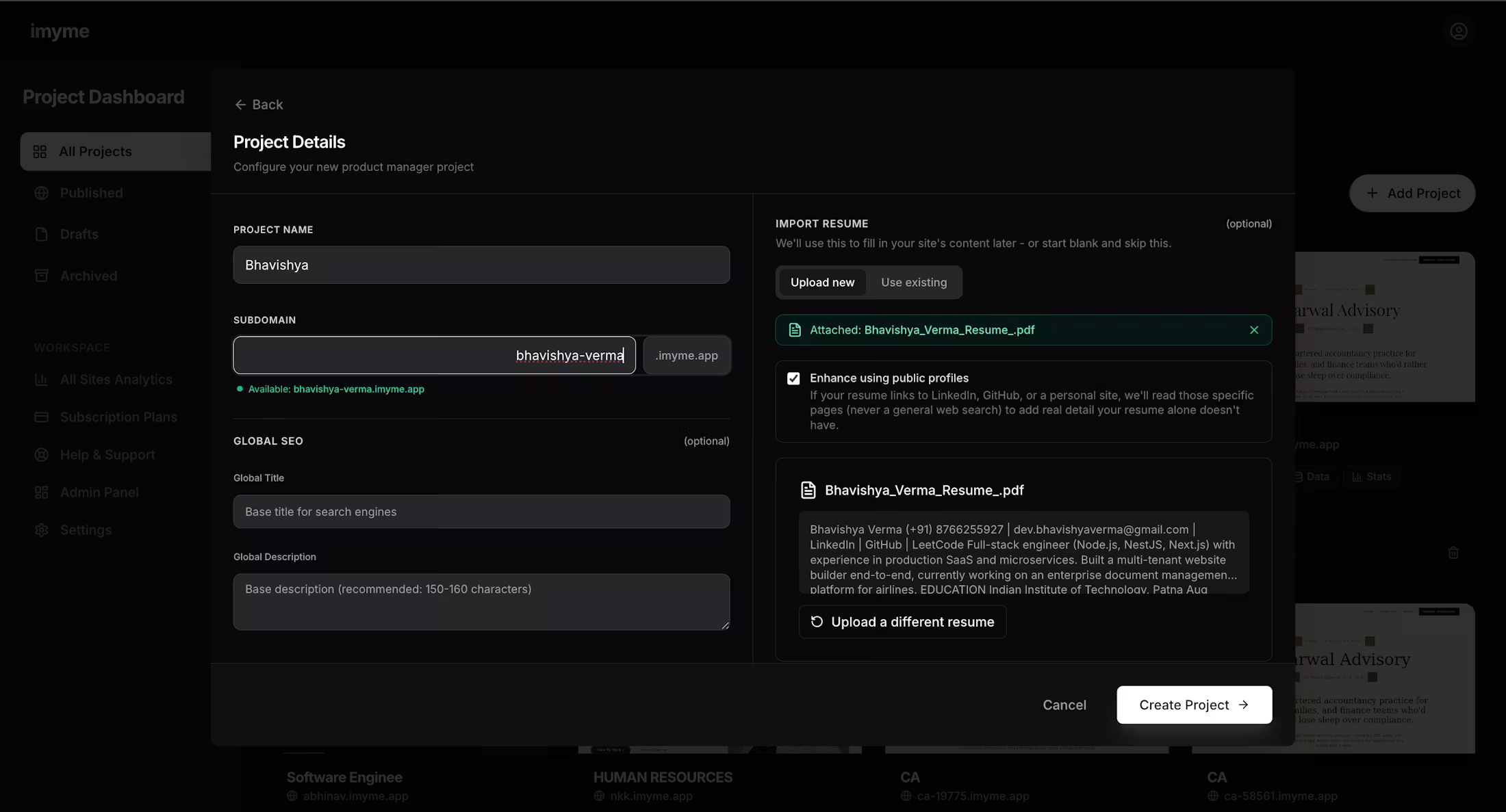 imyme screenshot 1